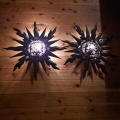 【受渡し決まりました】壁掛けオブジェ.ライト、飾り、インテリアの画像