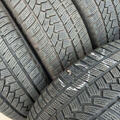  冬 ベンツ Bクラス【富山】人気色の 黒 ブラック 冬 225/45R17 中古４本 PCD112 BMS ベンツ Aクラス Cクラス スタッドレス 17インチの画像