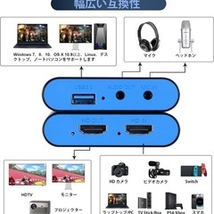【決まりました】キャプチャーボード switch対応 4K パススルー 1080P 60FPS USB3.0の画像