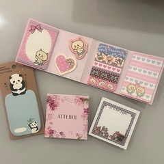 可愛いメモ帳&ポストイットの画像