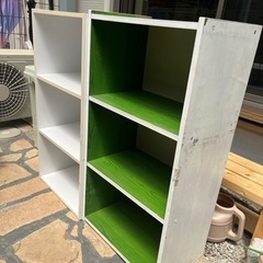 カラボ白　白×グリーンの画像