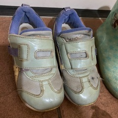 女の子18cm 18.5cm　メッシュシューズ スニーカー　レインブーツ　まとめ売りの画像