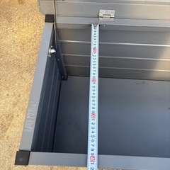 野外 収納庫コンテナ スチールの画像
