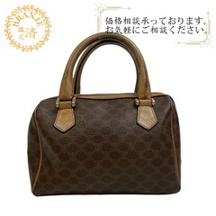 セリーヌ CELINE ハンドバッグ マカダム ミニボストンバッ...