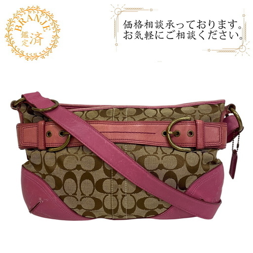 コーチ COACH ショルダーバッグ シグネチャー F07077 ブラウン