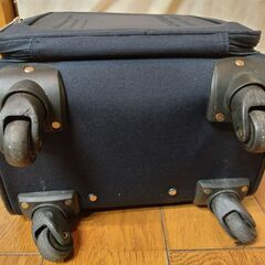 ダンロップモータースポーツ　DUNLOP　MOTORSPORT　約30L　ビジネスバック　小型軽量 スーツケース　布製ソフトケース　旅行カバン　機内持込可　ファスナー　4輪キャスター　2泊3日の画像