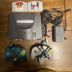ニンテンドー64本体コントローラーソフトセット
　