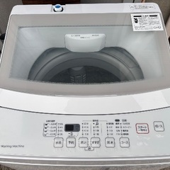 NITORI 洗濯機 NTR60 6.0kg/ホワイト中古 ガラス扉2020年製 Used/美品の画像