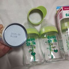 新品未使用あり　ビーンスターク　Beanstalk　哺乳瓶　ほほえみらくらくミルク　すこやかМ1アタッチメントの画像