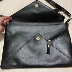 美品　クラッチバック　ショルダーバック　ブラックの画像
