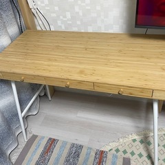【定価¥16,990】IKEA 引き出し付き デスク リルオーセ...