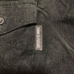 美品 COMME CA PASSAGE シャツワンピ ブラック 140の画像