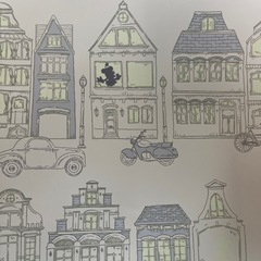 ミッキーマウス柄の壁紙　蓄光クロスの画像