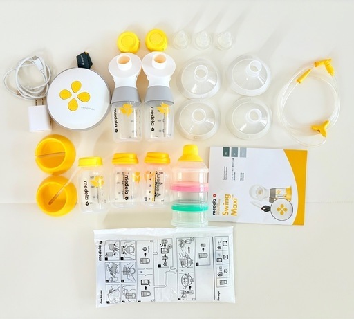 medela メデラ 電動搾乳機 電動搾乳器 両胸電動 スイングマキシ　美品