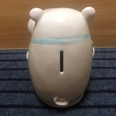 レトロ　カバ　貯金箱の画像