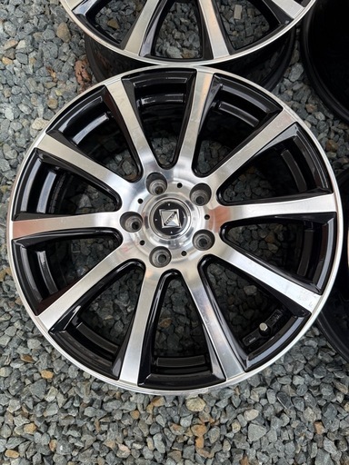 17インチ  weds製アルミホイール17×7J 5H PCD114.3 オフセット+48 ハブ径72mm ヴォクシー  ノア オデッ