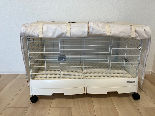 うさぎ　ケージ　サークル　カバー　給水機　セット