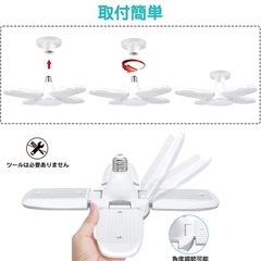 【新品】LEDライト　ガレージライト LED ペンダントライト 屋内 80W 6000lm LED電球 6500K 天井照明2個 の画像