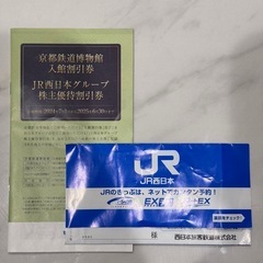 JR西日本鉄道割引券1枚+冊子1冊