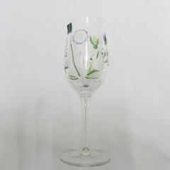 NORITAKE (ノリタケ) グラス フルートペアセット(アカ・アオ) Crystal glass クリスタルグラス シャンパングラス 2客セット  箱有 【キモノオフ野々市若松店】の画像