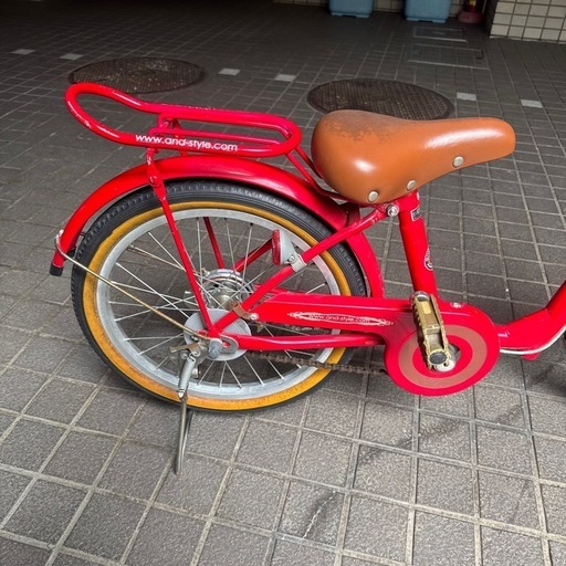 子供用自転車18インチa.n.design works 赤初めての自転車 (SGOK