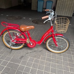 子供用自転車　18インチ　a.n.design works 赤　...