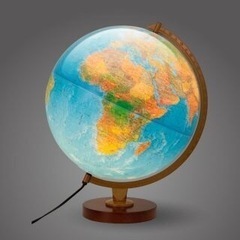 リプルーグルライト付き地球儀インテリアランプ間接照明知育幼児教材お受験