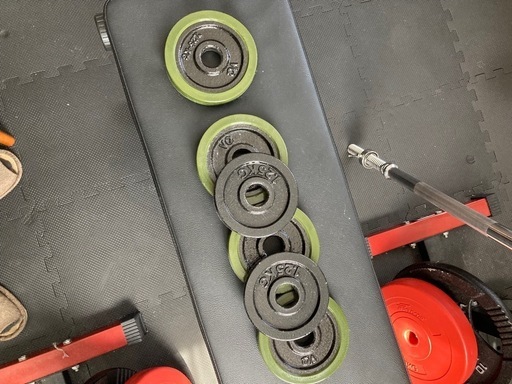 ベンチプレスセット　約83kg　筋トレ　ウエイトトレーニング