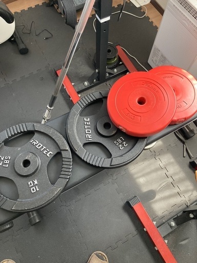 ベンチプレスセット　約83kg　筋トレ　ウエイトトレーニング