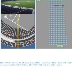 野球観戦チケット　5月1日の画像