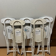 高感度ショップで2023年売れたブランド 直接引取】ニトリ 折りたたみパイプ椅子5脚セット｜待合 椅子(チェア)・スツール