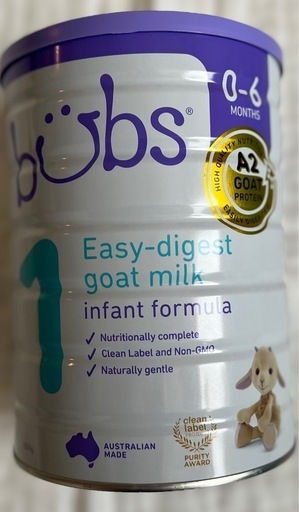 būbs オーガニック粉ミルク 0-6ヶ月用 Bubs（バブズ）オーガニック粉ミルク グラスフェッド 大缶 800g 混合6