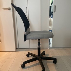 ニトリ　デスクチェア　グレーの画像
