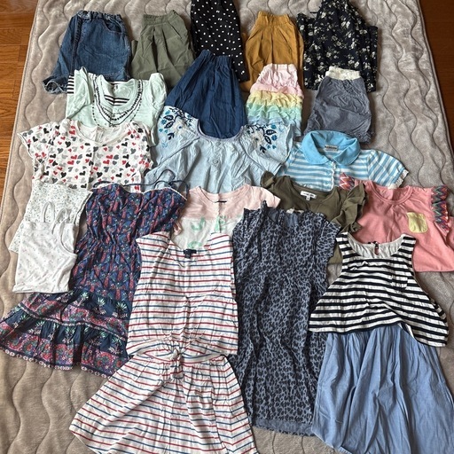 夏服ブランド物多数21点女の子まとめ売りサイズ120 (ski1028
