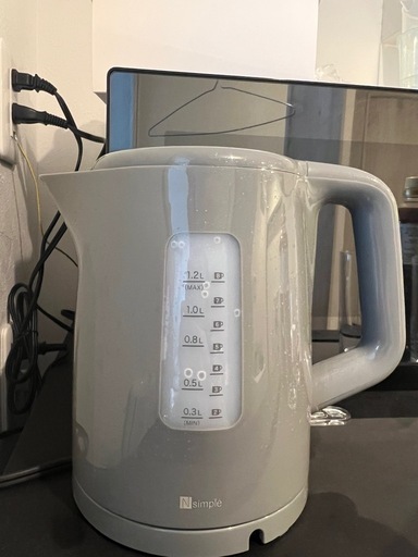 【美品】HITACHI 全自動電気洗濯機 NW-50J 2023年製 使用期間1年以内　電気ケトルも付けます！　