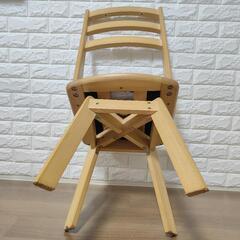 ニトリ 回転式ダイニングチェア　２脚の画像