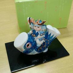 0426-182 薬師窯　染錦鯉のぼり大将