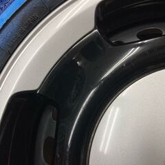 新品TOYOホワイトリボンタイヤ付き!!ホンダ N-WGN純正スチール!!4.5J 14in+40 4/100◆155/65R14 2025年製造!!N-ONE N-BOX N-WGN バモス等の画像