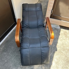 配送OK★リクライニングレザーチェアーＤＸの画像