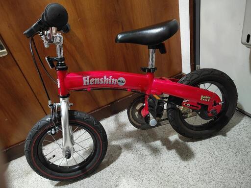 へんしんバイク赤、スタンドつき - 自転車本体