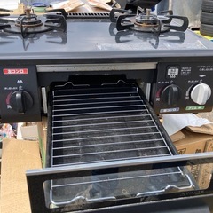 値下げ14年製 Paloma/パロマ IC-330SB-R LPガス用ガステーブル 2口 /右強火  中古の画像