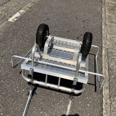 中古　アルミ　リヤカー　万能キャリー　リアカー　昭和ブリッジ　HC-2　コンテナカー　運搬車　愛知県 一宮市 名古屋 稲沢 江南 岩倉 岐阜 羽島 各務ヶ原 三重 愛知 グッドプライス一宮の画像