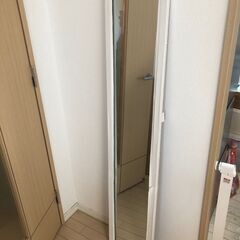【スタンドミラー （白⇒ダークブラウン）】