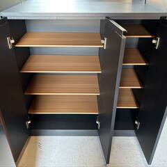 国産 モダン シューズボックス 幅90cm シューズラック 水洗い可動棚12