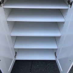 靴箱　ホワイト　シューズラック　大阪•兵庫県可の画像
