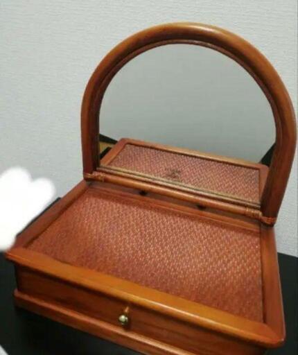 【格安saleスタート】 木製ドレッサー・ミラー付きkanebo カネボウノベルティ非売品 ドレッサー・ミラー・鏡台