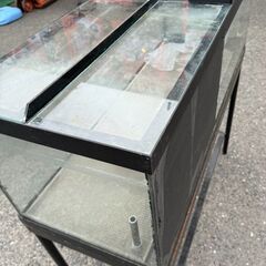  ガラス水槽　約縦45cm×横120cm×高さ45cm  (台座75cm)  フィルター　 ジェックスDual clean600等　付属品一式　現状品の画像