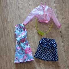 バービー　ピンクのオープンカー＆バービー人形の画像