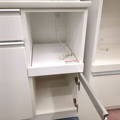 レンジボード ニトリ ホワイト キズ有 UP RESUME 90TGの画像