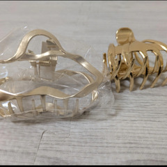 ゴールドカラー ヘアクリップ 2個セット